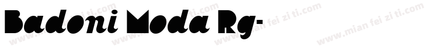 Badoni Moda Rg字体转换